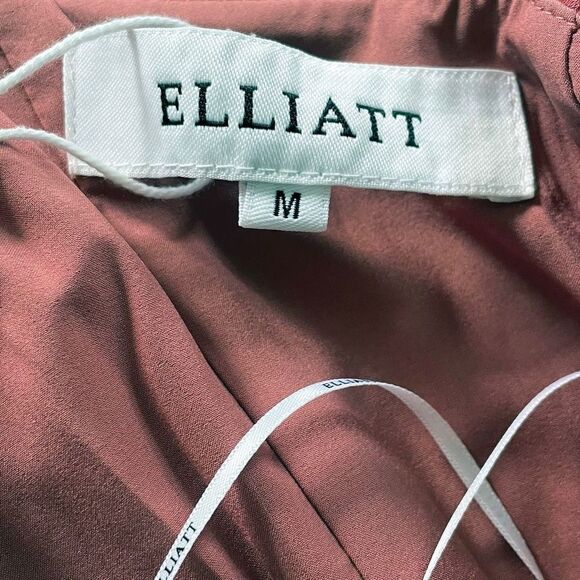Elliott Adorn Dress in Rosewood Pink Structured One Shoulder Size Medium NWT - Picture 6 of 8